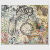 Papier Cadeau Cheshire Chat Alice Wonderland Classic (Plat)