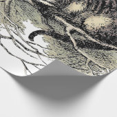 Papier Cadeau Cheshire Chat Alice Wonderland Classic (Coin)