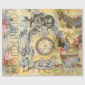 Papier Cadeau Cheshire Chat Alice Wonderland Classic (Plat)