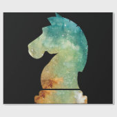 Papier Cadeau Chess Player Horse Knight Chess (Plat)