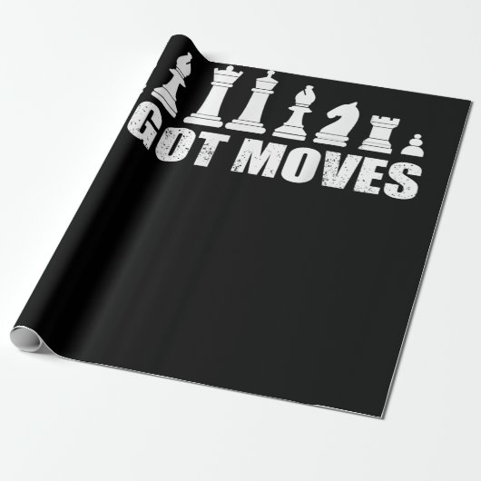 Papier Cadeau Chess Set Pieces Ive Got Move Lovers (Déroulé)