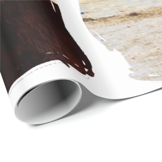 PAPIER CADEAU CHESTNUT CHEVAL (Coin rond)