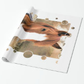 PAPIER CADEAU CHESTNUT CHEVAL (Déroulé)