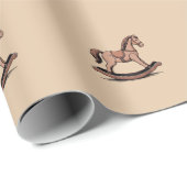 Papier Cadeau Cheval (Coin rond)