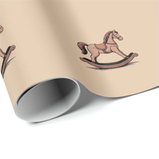 Papier Cadeau Cheval (Coin rond)