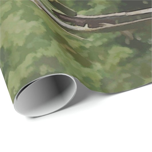 PAPIER CADEAU CHEVAL (Coin rond)