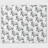 Papier Cadeau Cheval (Plat)