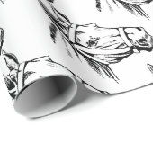 Papier Cadeau Cheval (Coin rond)