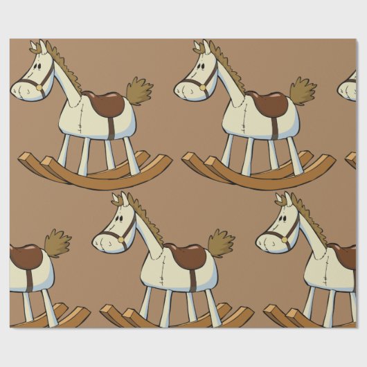 Papier Cadeau Cheval (Plat)