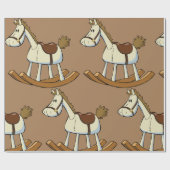 Papier Cadeau Cheval à Bascule (Plat)