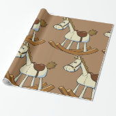 Papier Cadeau Cheval à Bascule (Déroulé)