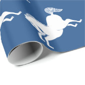 Papier Cadeau Cheval au galop (Coin rond)