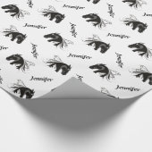 Papier Cadeau Cheval blanc noir (Coin)