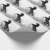 Papier Cadeau Cheval blanc noir (Coin)