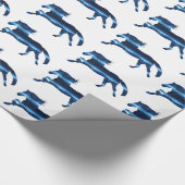 Papier Cadeau Cheval bleu (Coin)
