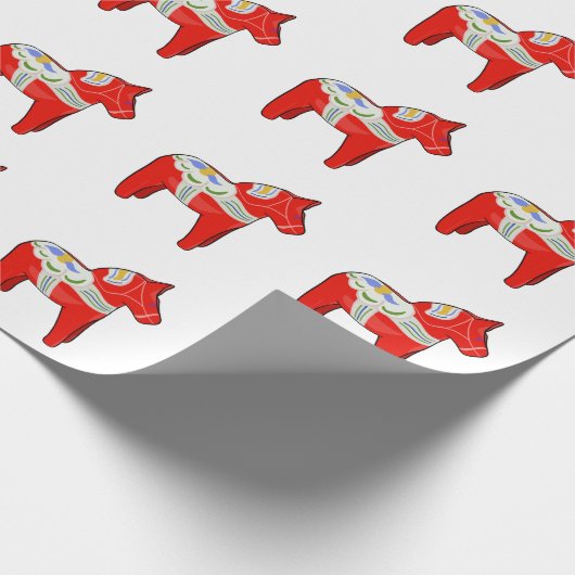 Papier Cadeau Cheval dalécarlien (Coin)