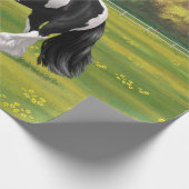 Papier Cadeau Cheval d'attelage de la bandelette tzigane noire d (Coin)