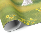 Papier Cadeau Cheval d'attelage de la bandelette tzigane noire d (Coin rond)