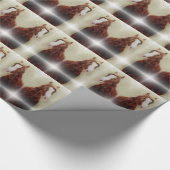 Papier Cadeau Cheval de châtaignes d'art équin (Coin)