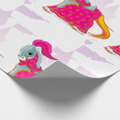 Papier Cadeau Cheval de Chevalier médiéval en Imaginaire d'Armor