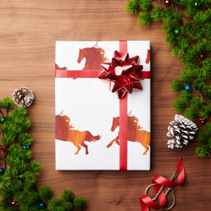 Papier Cadeau Cheval de feu