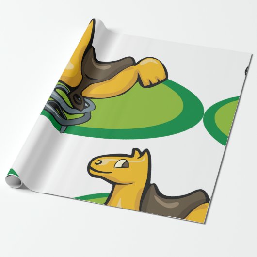 Papier Cadeau Cheval de l'aire de jeu (Déroulé)