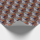 Papier Cadeau Cheval de Noël 2 (Coin)