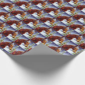 Papier Cadeau Cheval de Noël 3 (Coin)