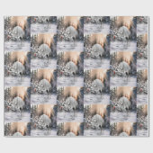 Papier Cadeau Cheval d'hiver 2024 (Plat)