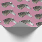 Papier Cadeau Cheval gris (Coin)