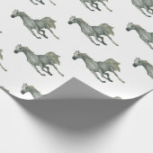 Papier Cadeau Cheval gris courant (Coin)