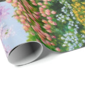 Papier Cadeau Cheval Gris Dappel Mare Palomino Foie (Coin rond)