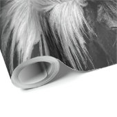 Papier Cadeau Cheval Head (Coin rond)