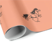 Papier Cadeau Cheval islandais (Coin rond)