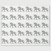 Papier Cadeau Cheval islandais Gra (Plat)