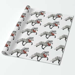 Papier Cadeau Cheval Islandais Noël