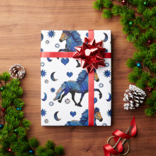 Papier Cadeau Cheval islandais Stary Night