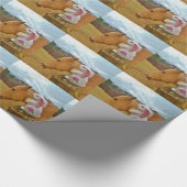 Papier Cadeau Cheval Jaune, Lapin De Printemps (Coin)