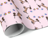 Papier Cadeau Cheval Jouant Le Violon Anniversaire (Coin rond)