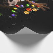 Papier Cadeau Cheval Noël Reindeer Lumières Drôle Cheval Noël (Coin)