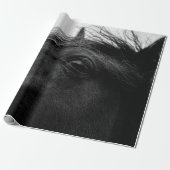 PAPIER CADEAU CHEVAL NOIR (Déroulé)