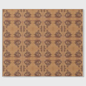 Papier Cadeau Cheval occidental en cuir équitation Rodeo Cowboy (Plat)