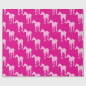 Papier Cadeau Cheval Patern (Plat)
