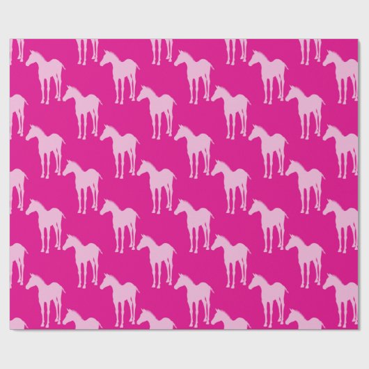 Papier Cadeau Cheval Patern (Plat)