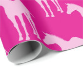 Papier Cadeau Cheval Patern (Coin rond)