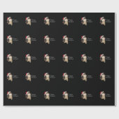 Papier Cadeau Cheval Pony Noël Neige Hiver Animaux Chevaux (Plat)