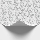 Papier Cadeau Cheval rocheux mignon et adorable (Coin)