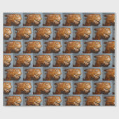 Papier Cadeau Cheval Rocking antique (Plat)