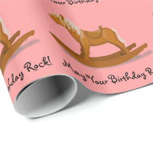 Papier Cadeau Cheval Rocking Pour Enfants