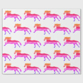 Papier Cadeau Cheval rose (Plat)